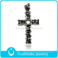 2016 Online Shop Antique Cross Stainless Steel Jewelry 4 Way Cross Prayer Pendant